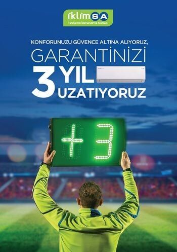 +3 Yıl Klima Garanti Uzatma 0-6 Ay-Mavi Belge