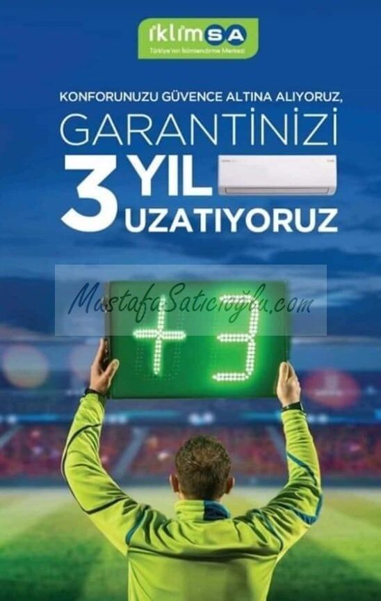+3 Yıl Klima Garanti Uzatma 6-12 Ay-Sarı Belge