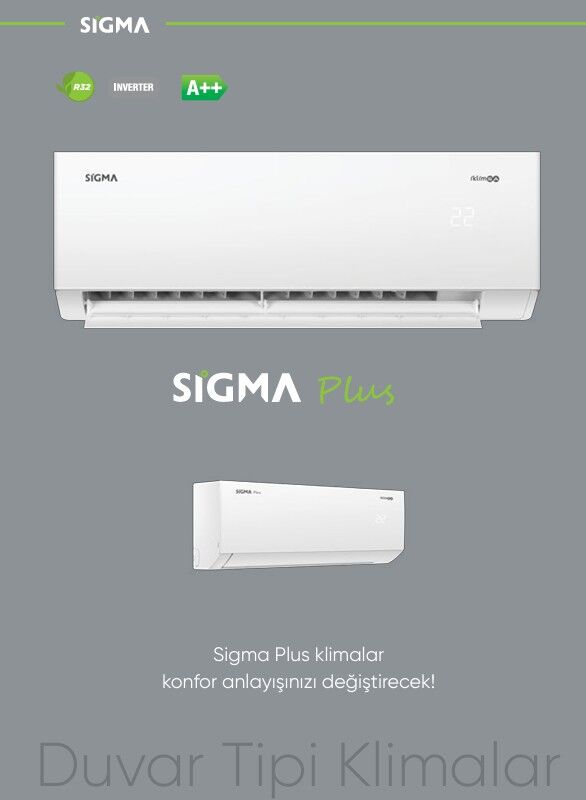 Sigma Plus 18.000 BTU/h A++ Inverter Klima R32 DHB1 SGM18INVDHB1