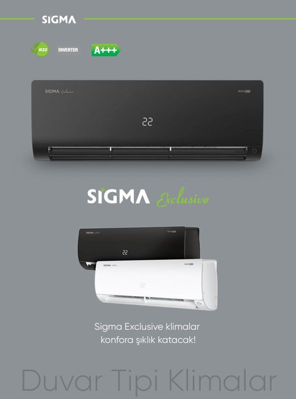 Sigma Exclusive-WH Inverter Klima 18.000 BTU/h A++ SGM18INVDHG-WH