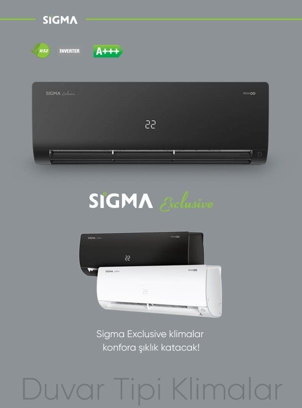 Sigma Exclusive-WH Inverter Klima 24.000 BTU/h A++ SGM24INVDHG-WH