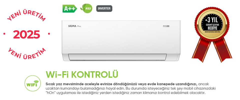 Sigma SGM09İNVDHB1-PLUS 9 BTU İnverter Klima